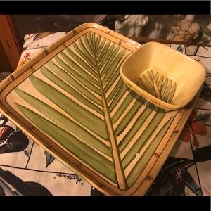 Island Plantations Serving Chip & Dip Tray